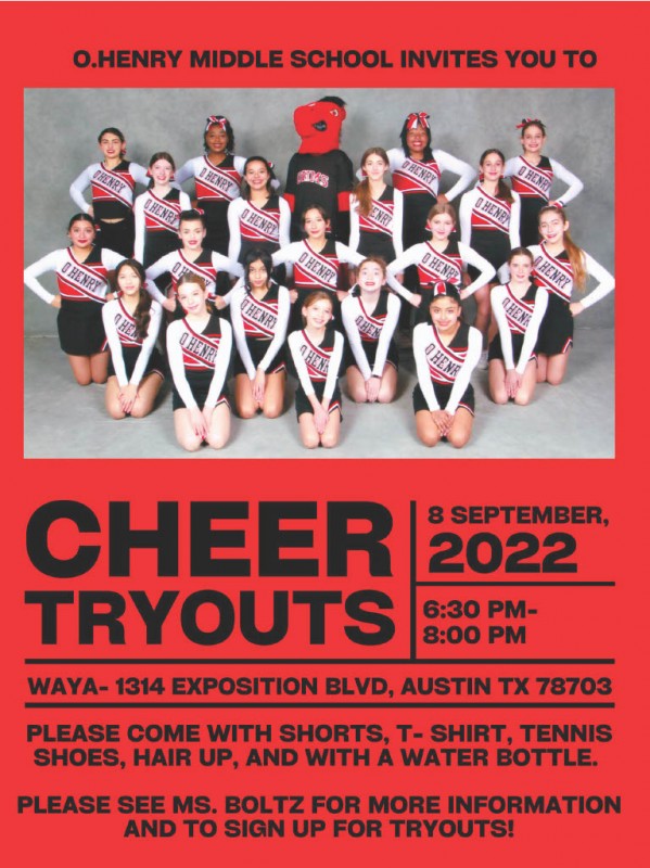 Cheer Tryouts Fall 2022