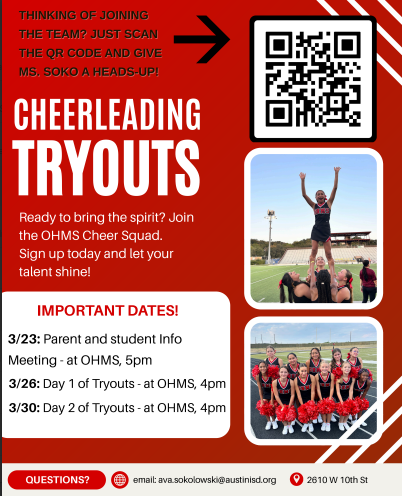 OHMS Cheert Tryouts