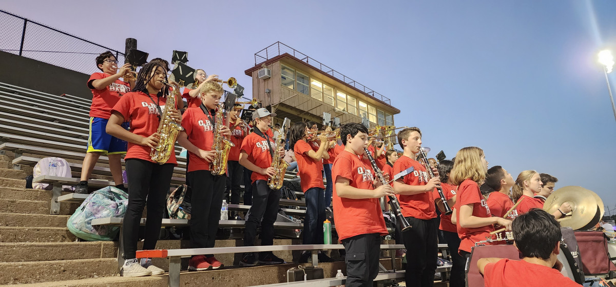 Pep-Band at Football Game