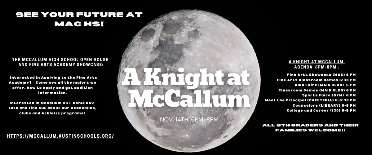 McCallum High School Information Night