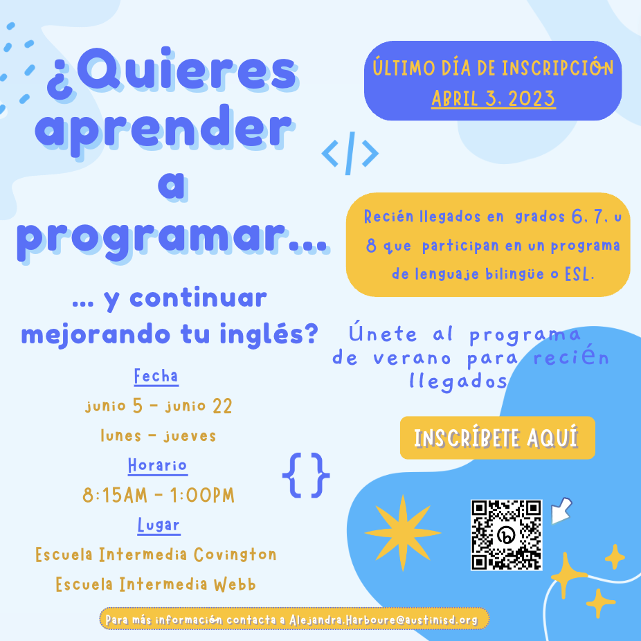 Newcomer Summer program_Spanish